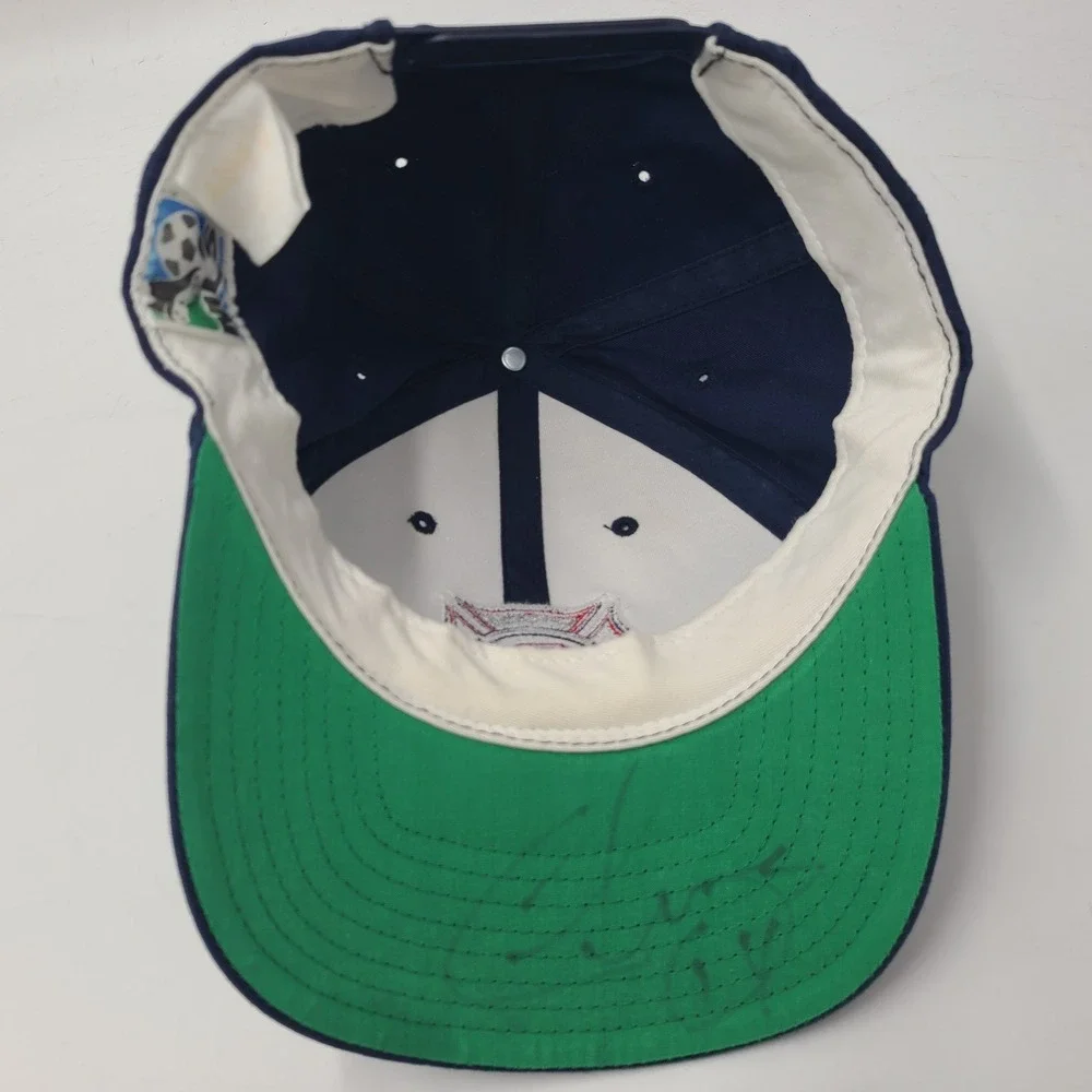 Vintage Chicago Fire Hat Snapback (Fits Small) Annco Blue Red MLS Soccer Y2K Men